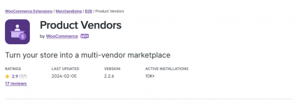 Screenshot 2024-02-07 at 11-19-15 Product Vendors - WooCommerce Marketplace.png Screenshot 2024-02-07 at 11-19-15 Product Vendors - WooCommerce Marketplace.png