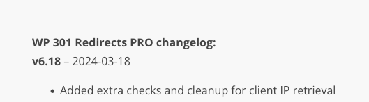 Screenshot 2024-03-19 at 15-37-23 Changelog for WP 301 Redirects WordPress plugin.png Screenshot 2024-03-19 at 15-37-23 Changelog for WP 301 Redirects WordPress plugin.png