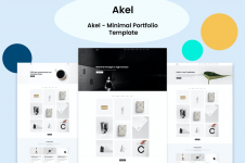 Akel - Minimal Portfolio Template.png